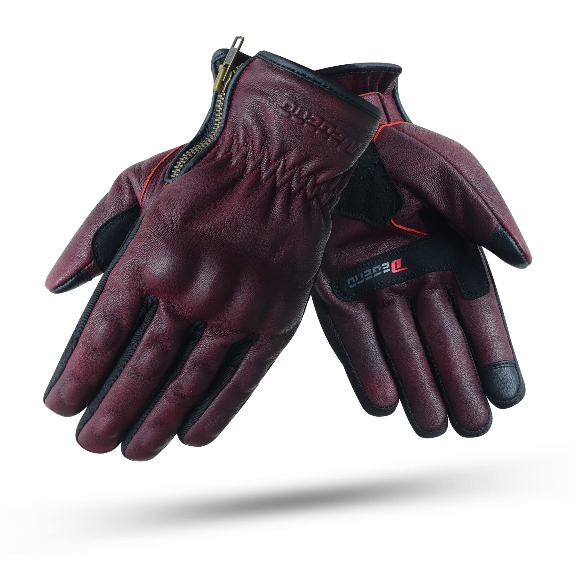 Indus Lady | Gant Moto d'hiver pour Femme en Cuir Imperméable et Respirant avec Doublure d'hiver - TPU Protection des Doigts - Homologué CE - Accessoires Moto