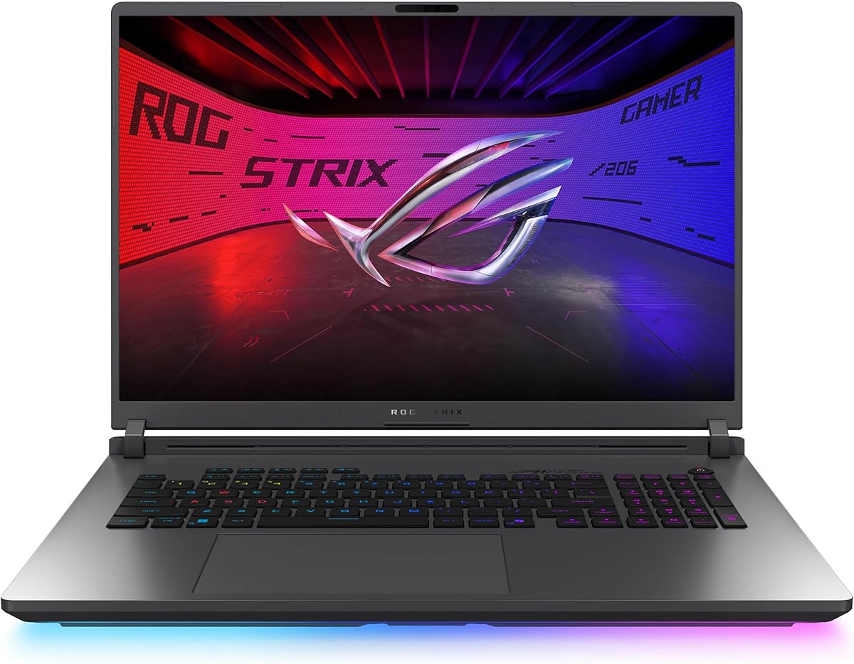 ASUS ROG Strix G18 (2025) Gaming Laptop, 18” ROG Nebula 16:10 2.5K 240Hz/3ms, NVIDIA® GeForce RTX™ 5070, Intel® Core™ Ultra 9 275HX, 32GB DDR5-5600, 2TB PCIe Gen 4 SSD, Wi-Fi 7, Windows 11 Pro : Electronics