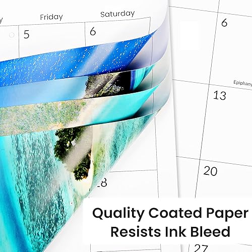 Miniatura 5 de SUNEE Calendario de pared 2026 2025-2026 de 12 x 12 pulgadas con 16 meses de septiembre de 2025 a diciembre de 2026, calendario de pared grande de