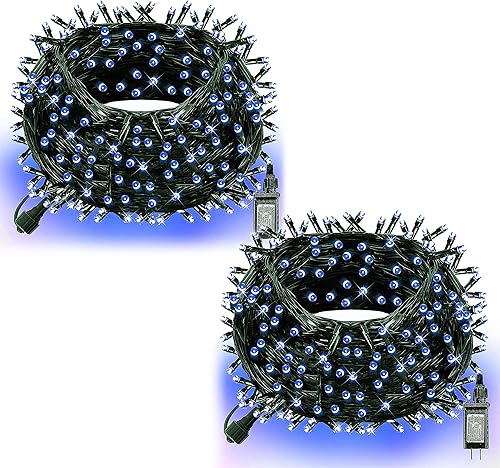 Dazzle Bright Tira de luces LED de Navidad de 132 pies, 400 luces LED de Navidad enchufables con 8 modos, decoraciones de Navidad impermeables para disponible en Yaxa Peru