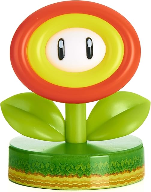 Paladone Super Mario Fire Flower Icon Light - Officially Licensed Nintendo Merchandise ,Green