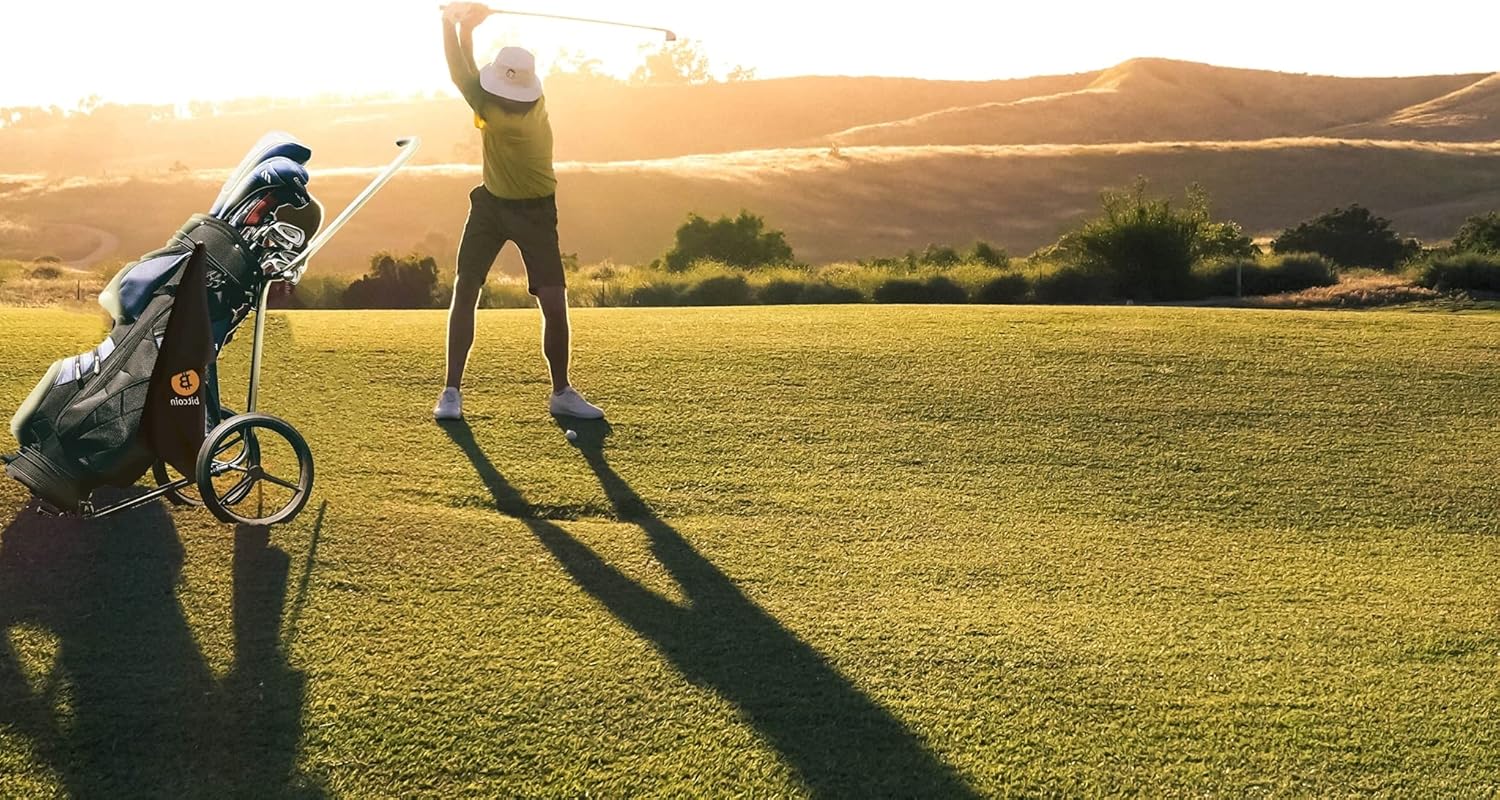 review Bitcoin BTC Golf Towel – Black Microfiber Towel w/ Bitcoin Logo – Waffle Pattern Golf Bag Towel with Clip – for Cleaning Clubs/ Ball – Cryptocurrency Golf Accessories – 24