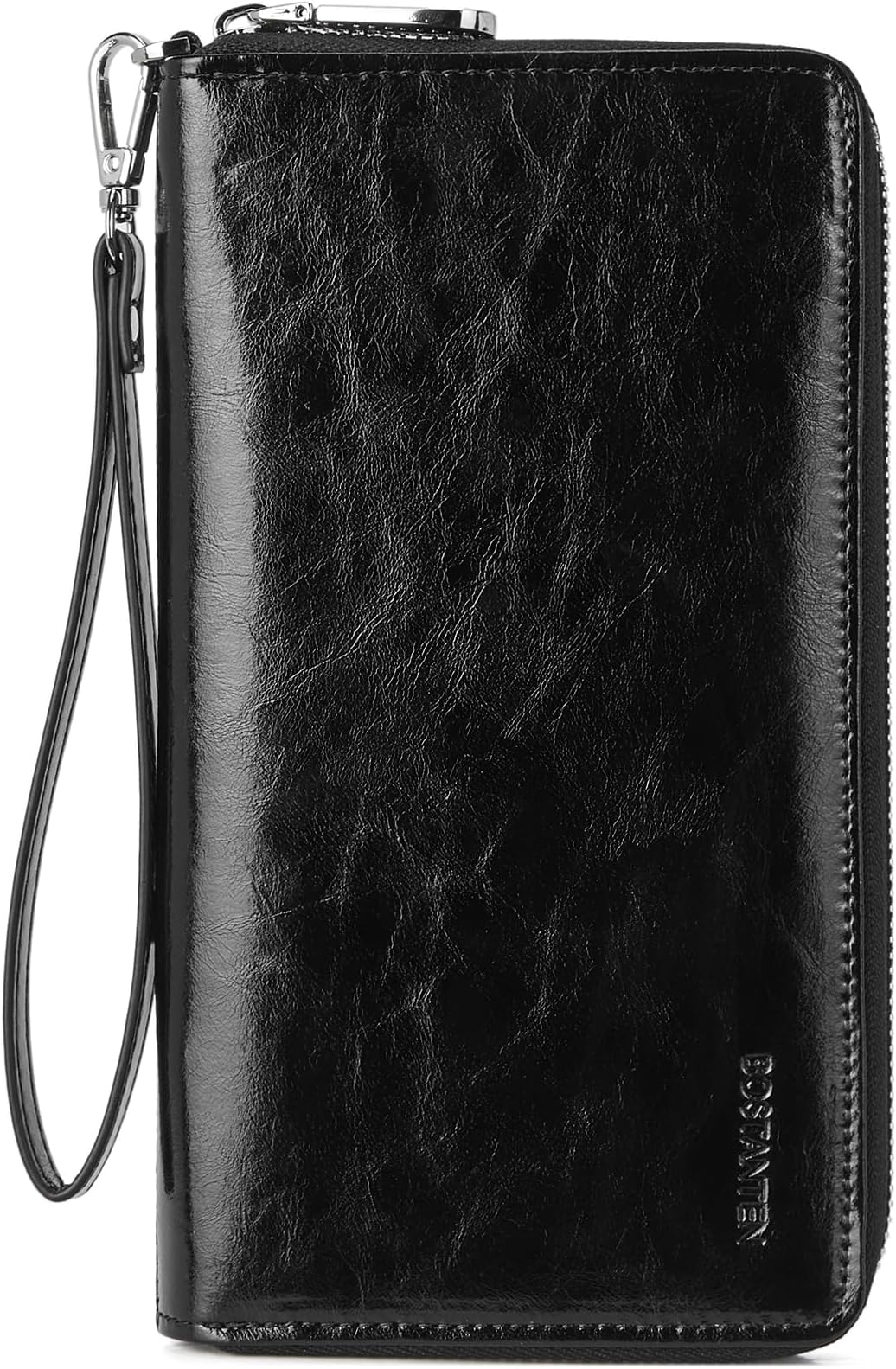 Leather Wallets for Women RFID Blocking Zip Around Credit Card Holder Phone Clutch Wristlet