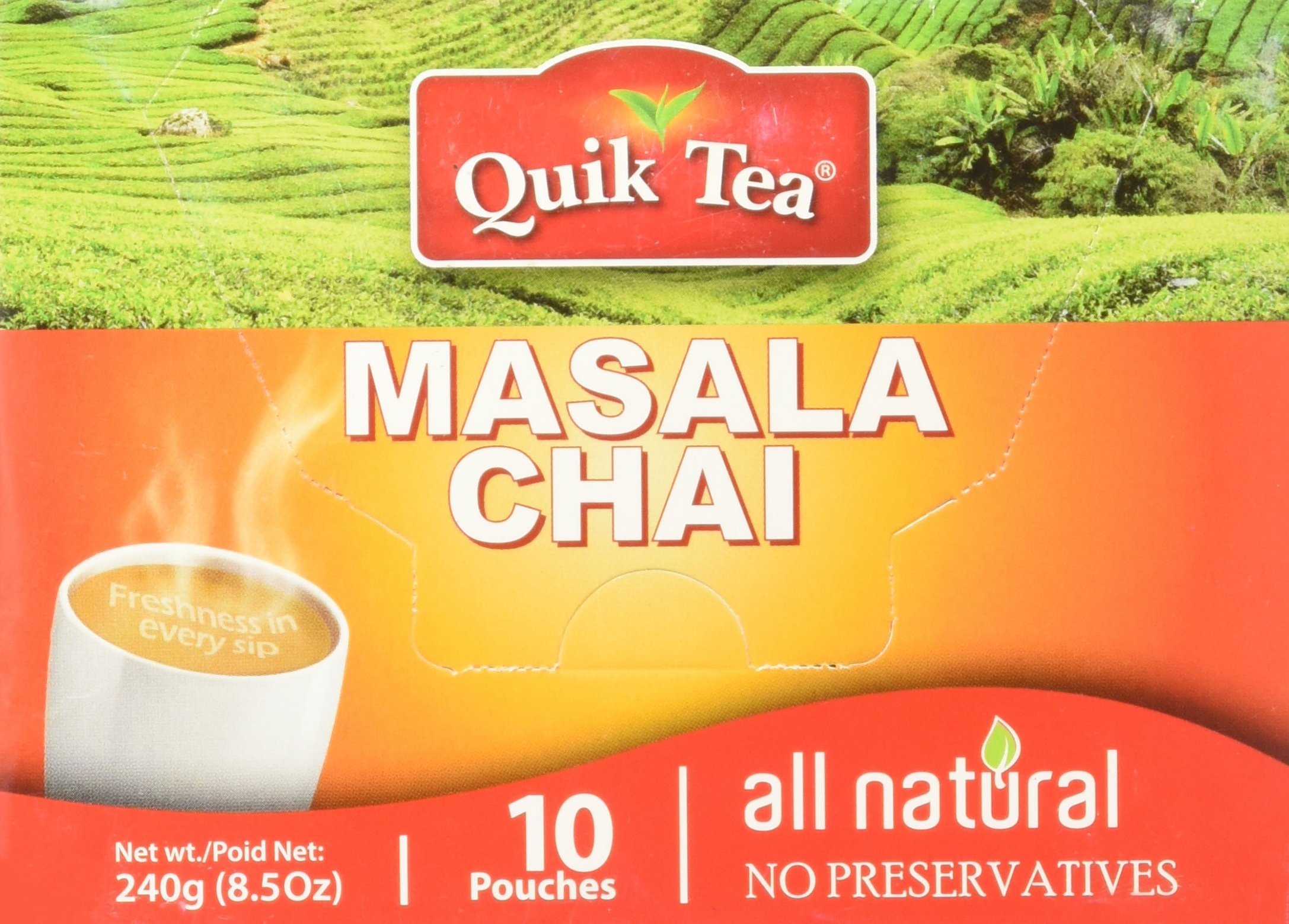 Masala Spiced Chai - 10 Pouches (Pack of 3 for a Total of 30 Pouches)