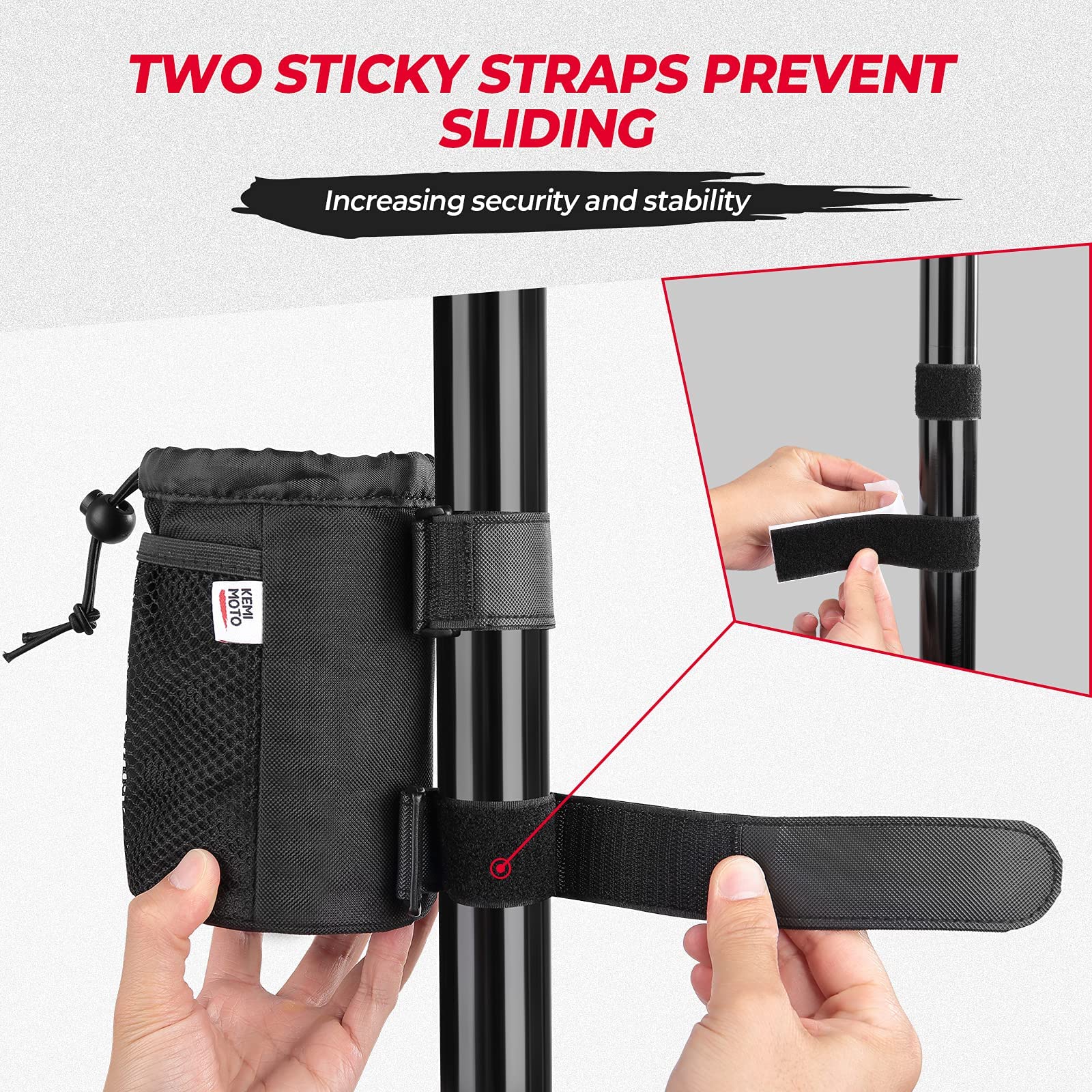 Kemimoto Cup Holder, Roll Bar Cup Holder for UTVs Wheelchair Scooter