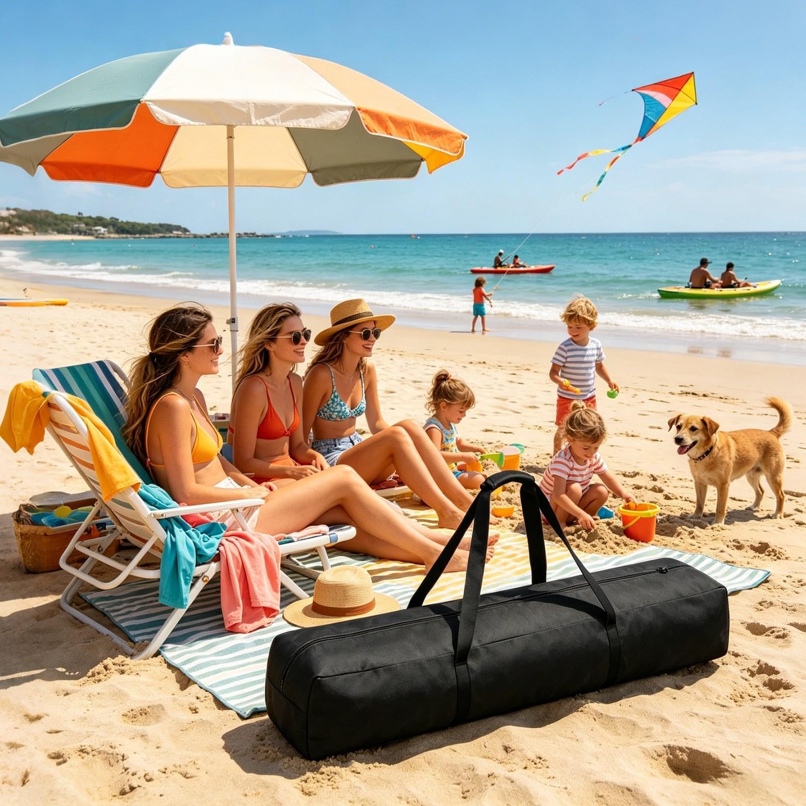 per ombrellone da giardino, 2,4 m, con cerniera | Oxford panno Outdoor Umbrella Storage Bag per viaggio vacanza casa all'aperto ristorante cortile commerciale