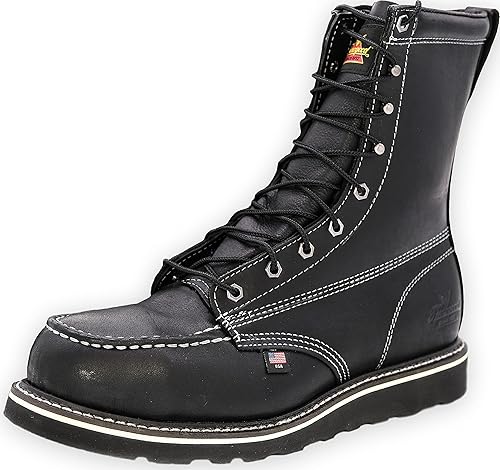 Thorogood American Heritage - Botas con punta de seguridad para hombre (8 pulgadas)