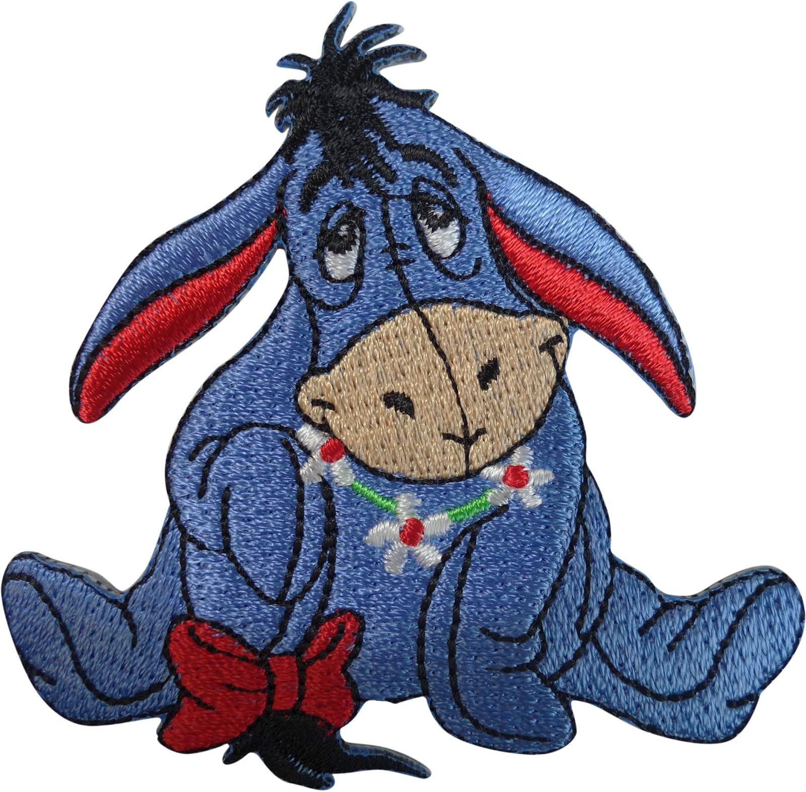Disney Winnie The Pooh Eeyore Patch Embroidered Badge Iron On Sew On T Shirt Bag