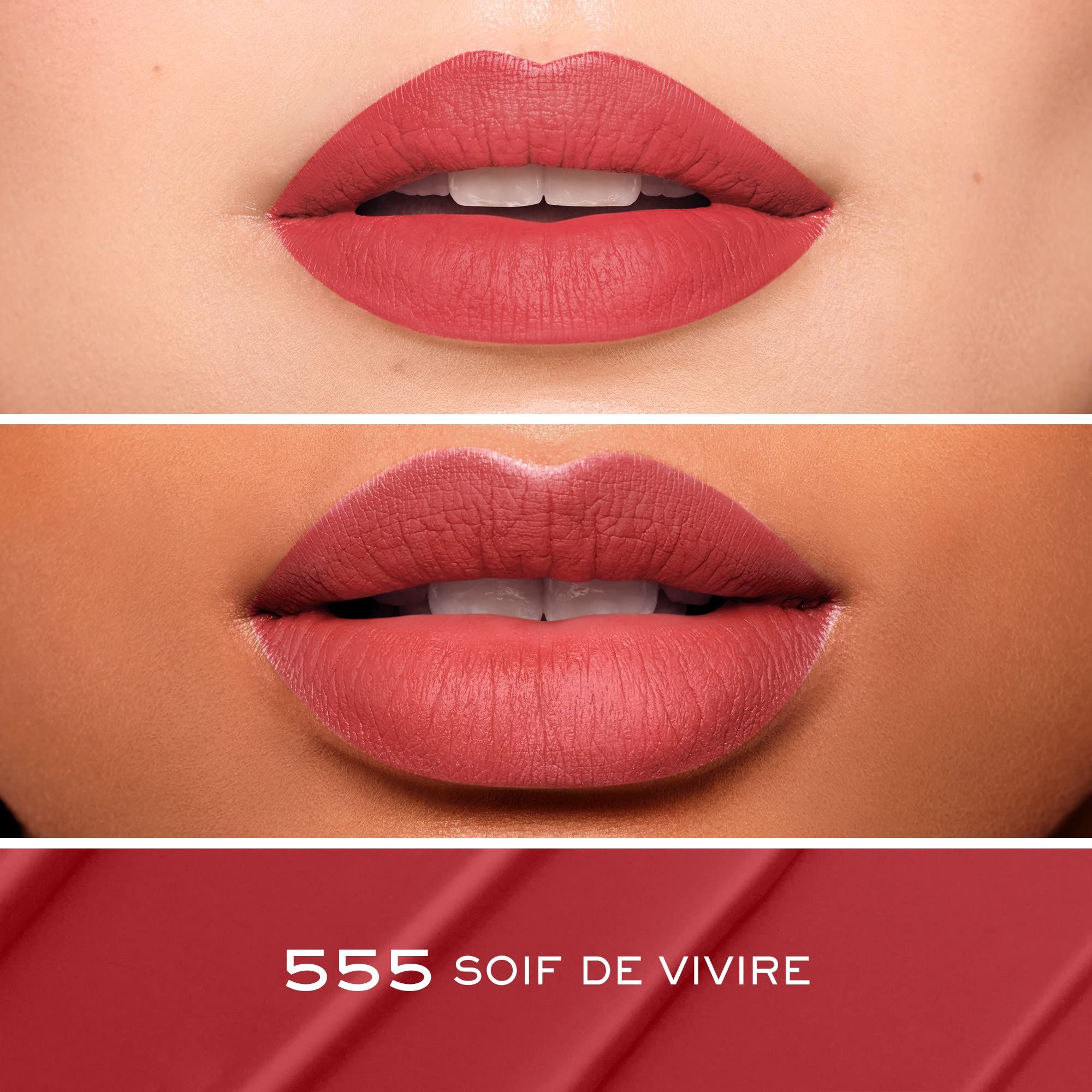 Lancome L'Absolu Rouge Drama Ink 525 French Bisou Yarı Mat Likit Ruj, 5003096742