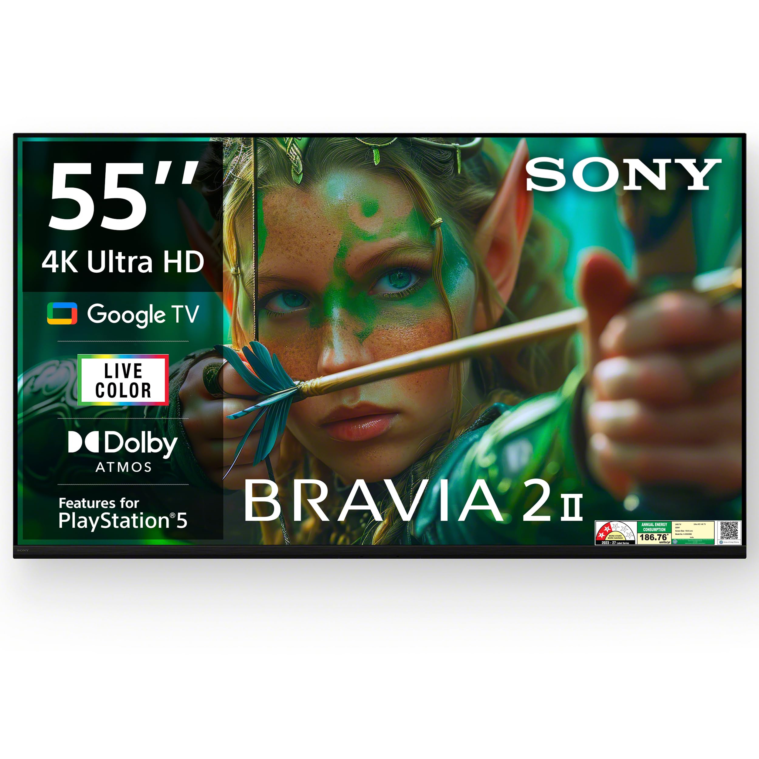 Sony 139 cm (55 inches) BRAVIA 2M2 Series 4K Ultra HD Smart LED Google TV K-55S25M2