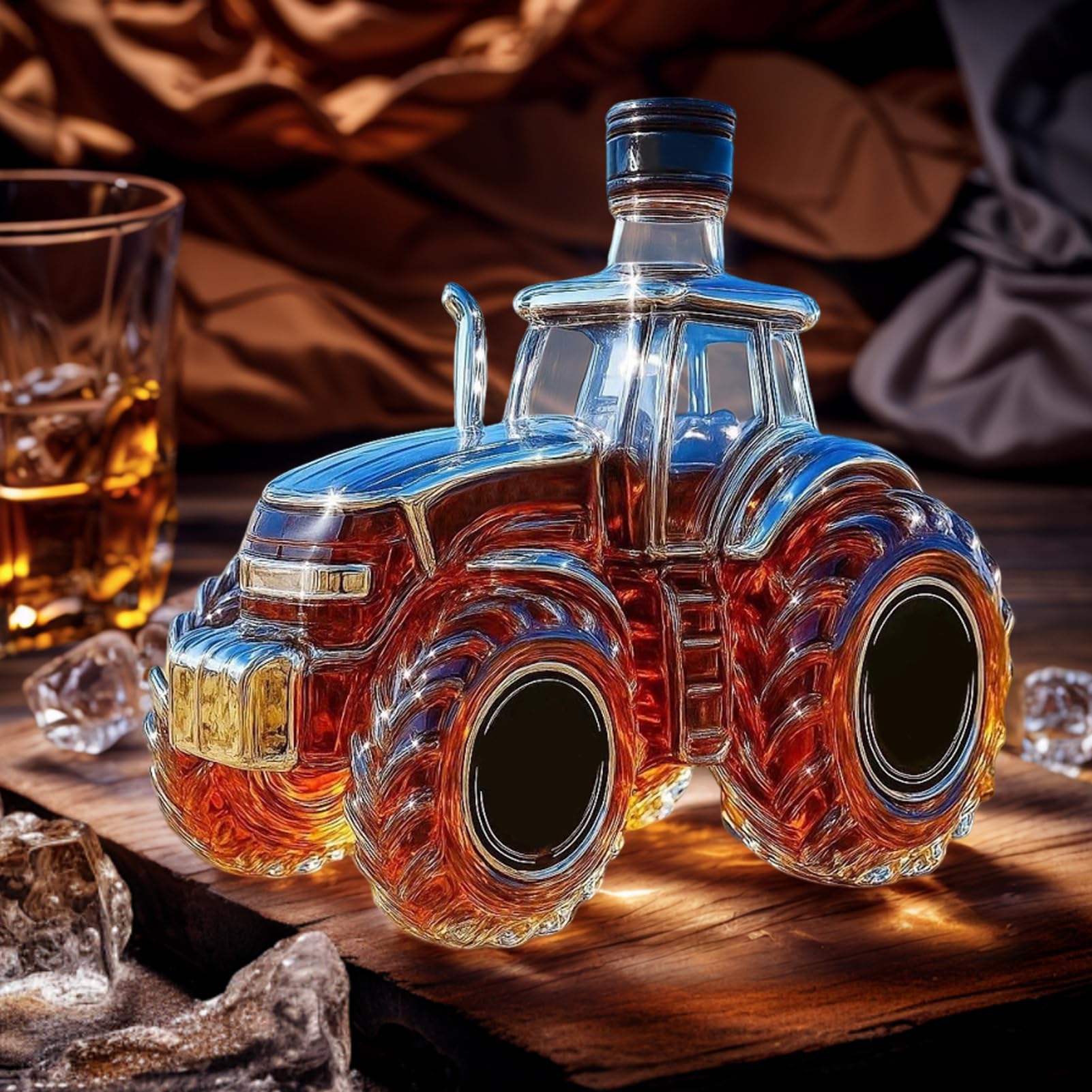 Caraffa Per Liquori - 300ml Erogatore Di Alcol A Forma Di Trattore - Bottiglia Decanter In,Per Riunioni Familiari Feste Natale Matrimoni Bevande