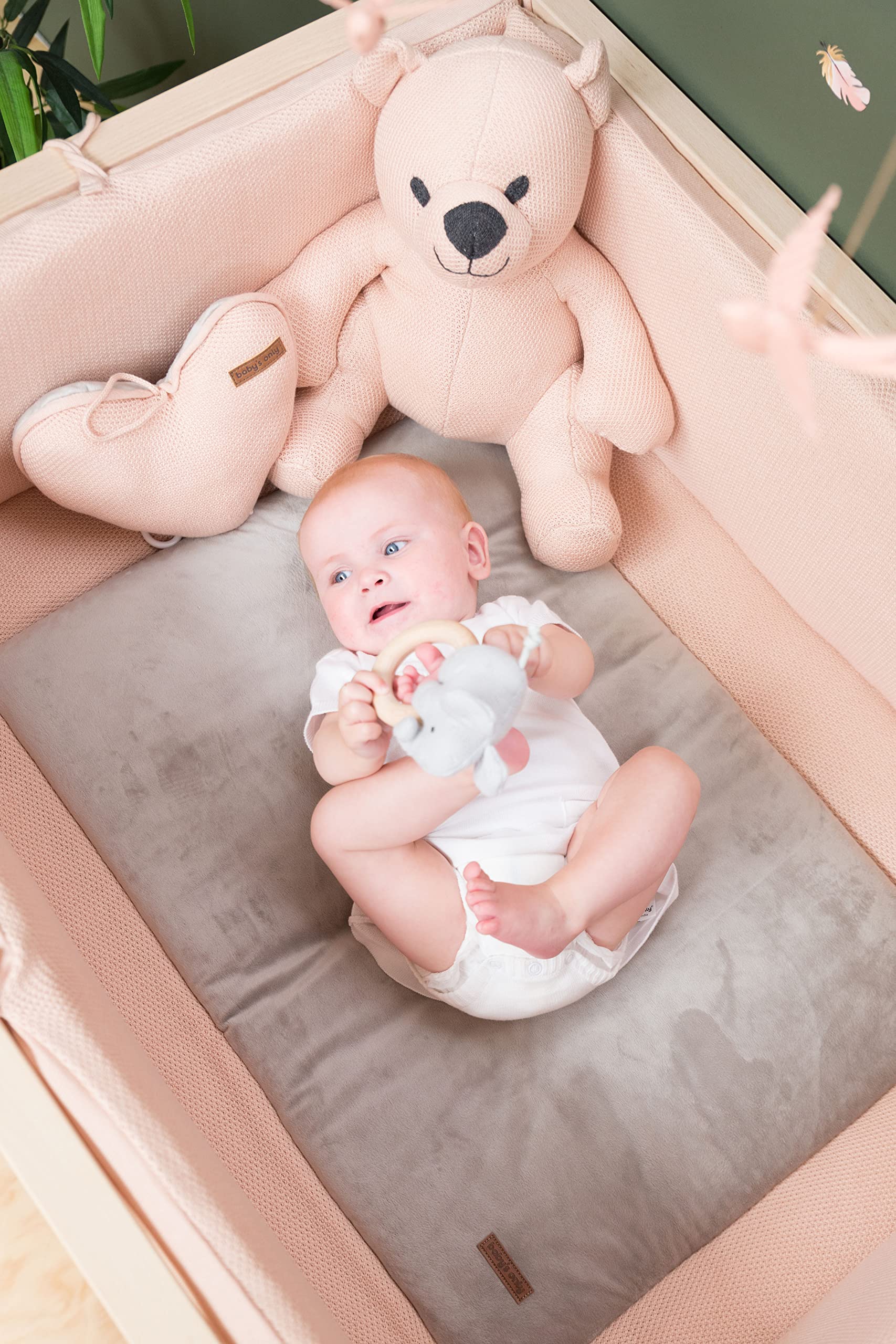 Baby's Only - Mata do kojca Classic - Silver-Grey - 80x100 cm