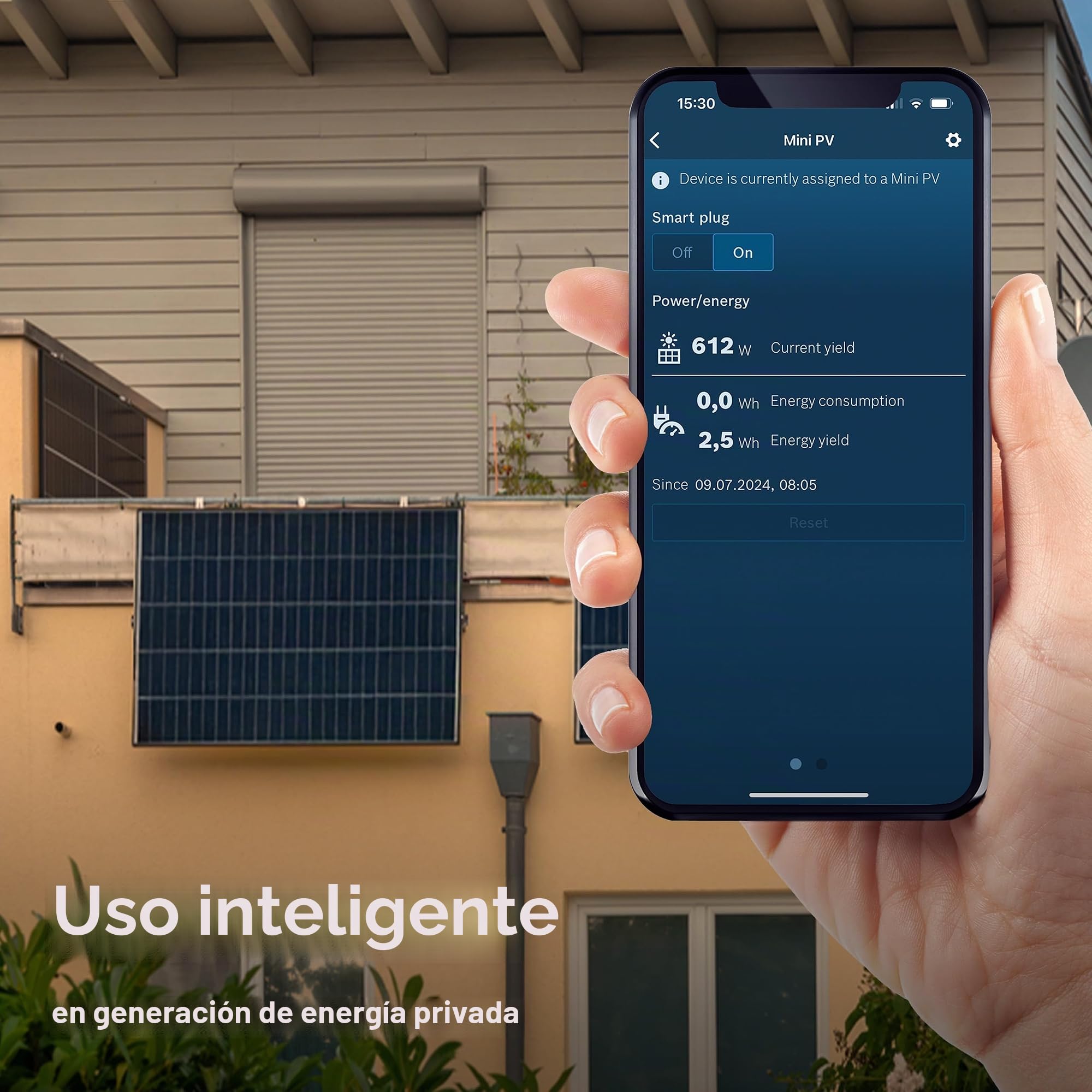 Enchufe inteligente compacto [+M] Bosch Smart Home, app controlable con función de ahorro de energía, uso flexible en sistema Bosch o en sistemas Matter de otros fabricantes, juego de 4