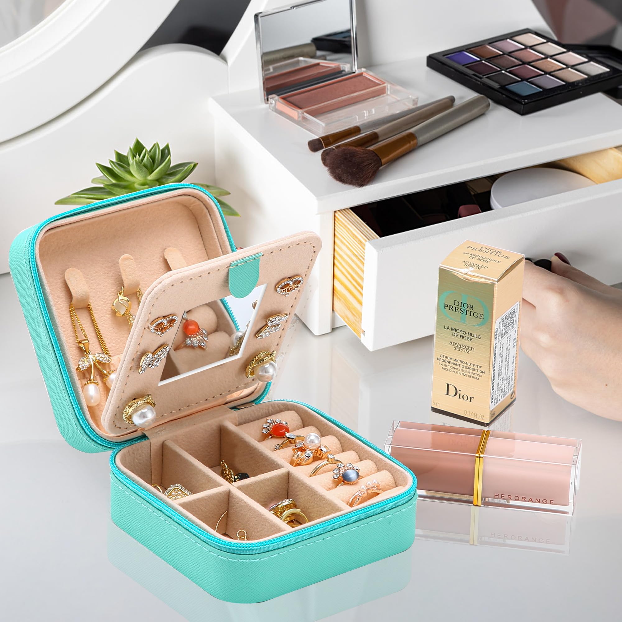 ▪️UPALA Jewelry Box Extra Small ▪️ Amazon.com: Neveika Jewelry Box with Mirror,Small Jewelry