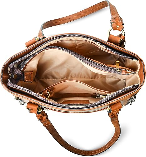 Miniatura 5 de Lady Conceal Ambidextro oculto Carry Bella Leather Tote YKK Cierres de bloqueo - Equipo táctico para mujer