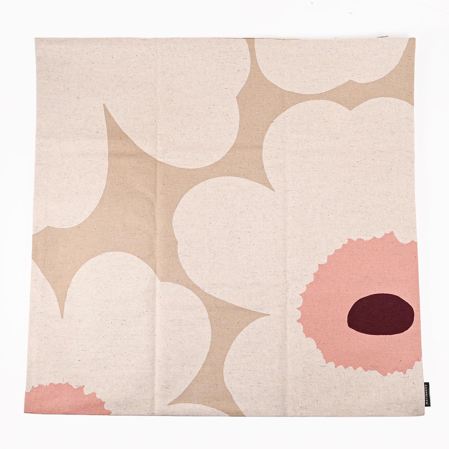 マリメッコ ウニッコ ベージュ リネン ローズ Amazon.co.jp: マリメッコ marimekko クッションカバー 50×50cm Unikko