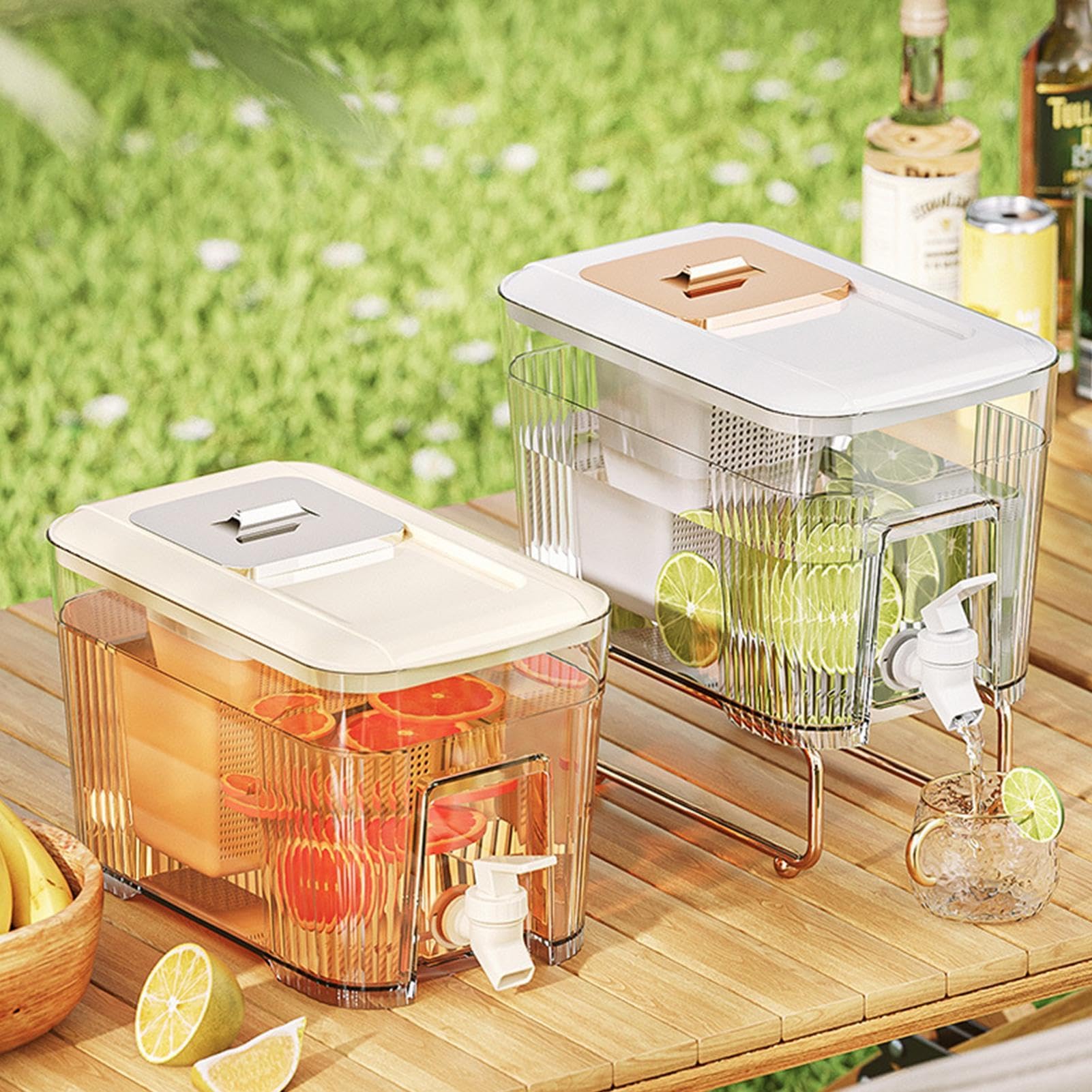 Dispensador De Bebidas con Grifo, 6L Dispensador De Agua para Frigorífico, Dispensadors De Limonada Recargable, Reutilizable Recipiente De Agua Frigorífico, Dispensadors De Jugos para Jugos, Bebidas
