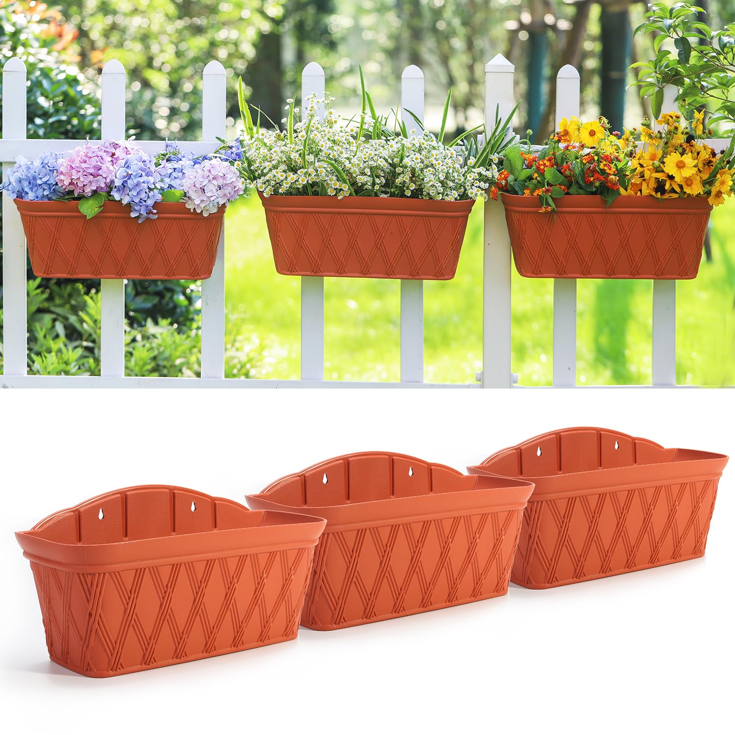 Sungmor Wall Hanging Planters 3 Pack