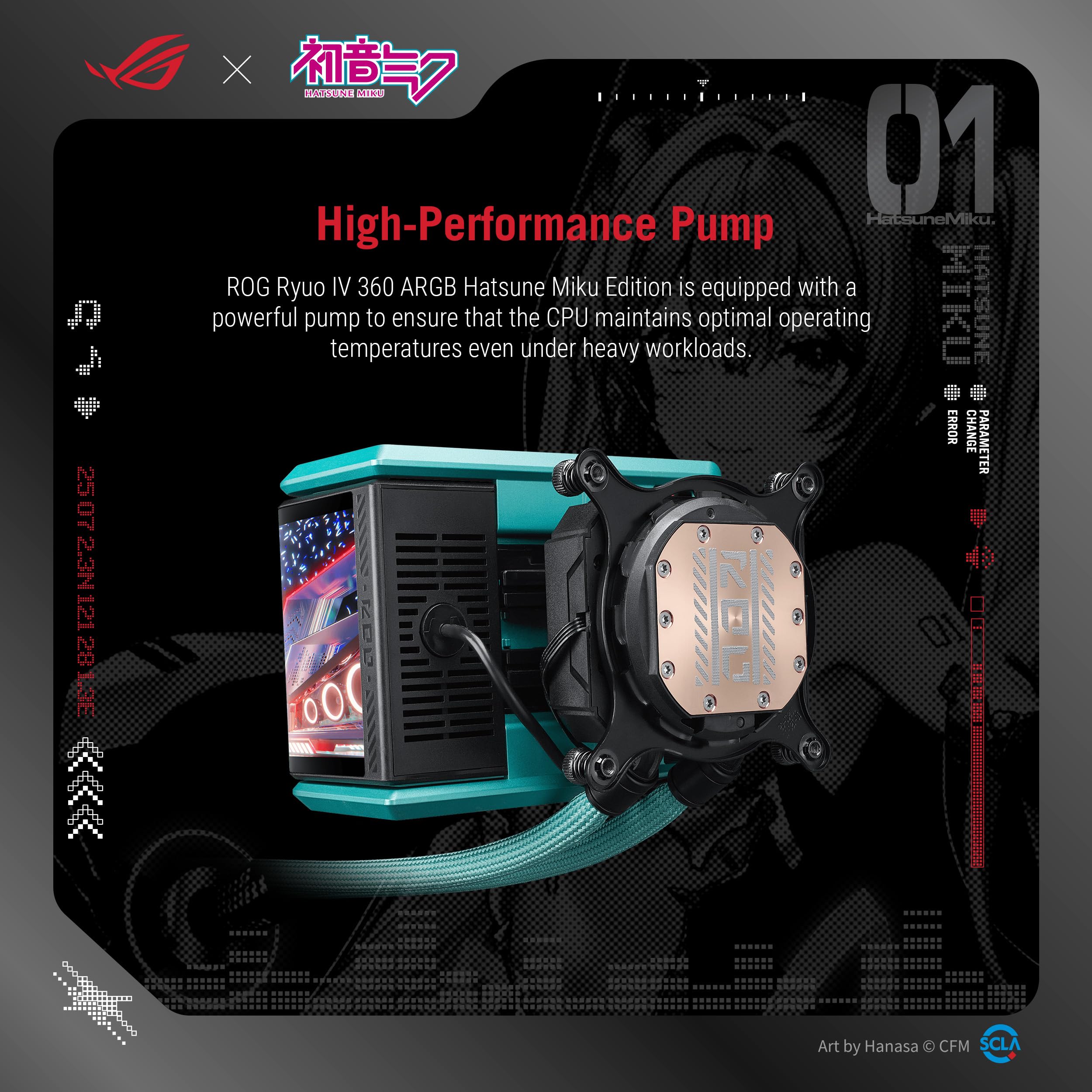 ASUS ROG RYUO IV 360 ARGB Hatsune Miku Edition with Curved 6.67