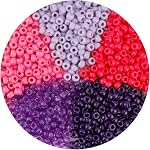 Perles de poney 1100 Pcs Perles pour bijoux Bracelets Making Bracelet Perles Perles en plastique pour l'artisanat Perles de cheveux pour tresses Perles des cheveux Perles Bulk Colorful Perles Collier DIY Perles