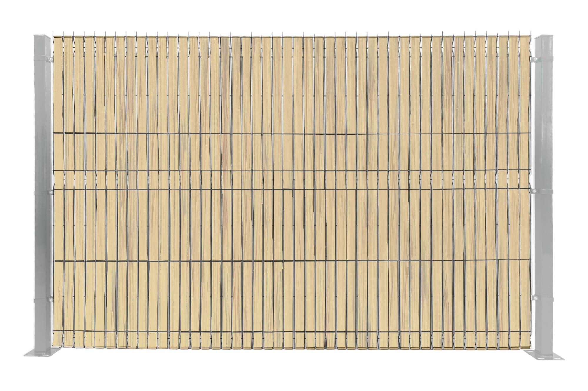 CASANOOV – Kit de lamelles occultantes PVC souple BALDO L.400m x l.4,6cm – Beige RAL1001 – 800 clips inclus – Brise-vue flexible pour clôture rigide – Installation rapide et protection anti-UV