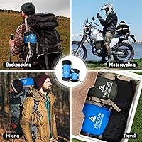 Vista 6 de Hikenture Saco de compresión para saco de dormir, saco de dormir de nailon antidesgarros, bolsa de compresión resistente al agua de 10L/14L/20L/30L