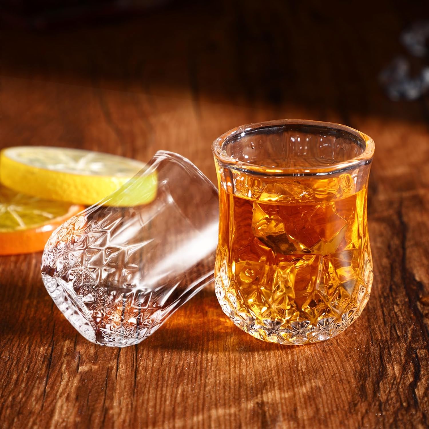 24 Pcs Shot Glasses 1.5oz Small Mini Shot Glasses Classic Whisky Vodka Tequila Sherry Brandy Cordial Mini Snifters Glasses For Parties Bars