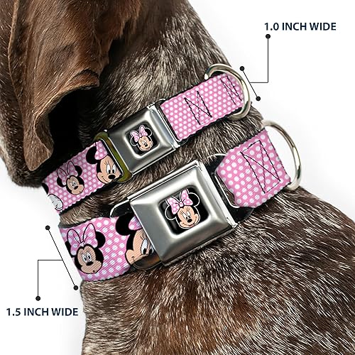 Miniatura 2 de Buckle Down "Disney Minnie Mouse Pink Polka Dot perro Collars, Varios