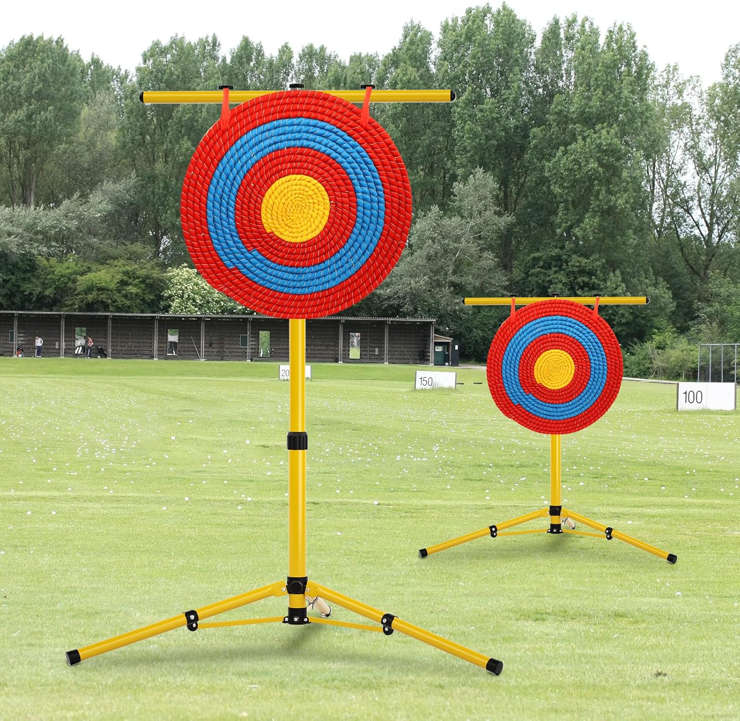 Backyard Archery Target Stand, Mobile Folded Archery Stand for Practice Beginners