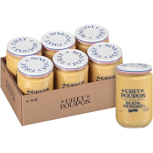 Grey Poupon Dijon Mostaza, 24 onzas - 6 por caja