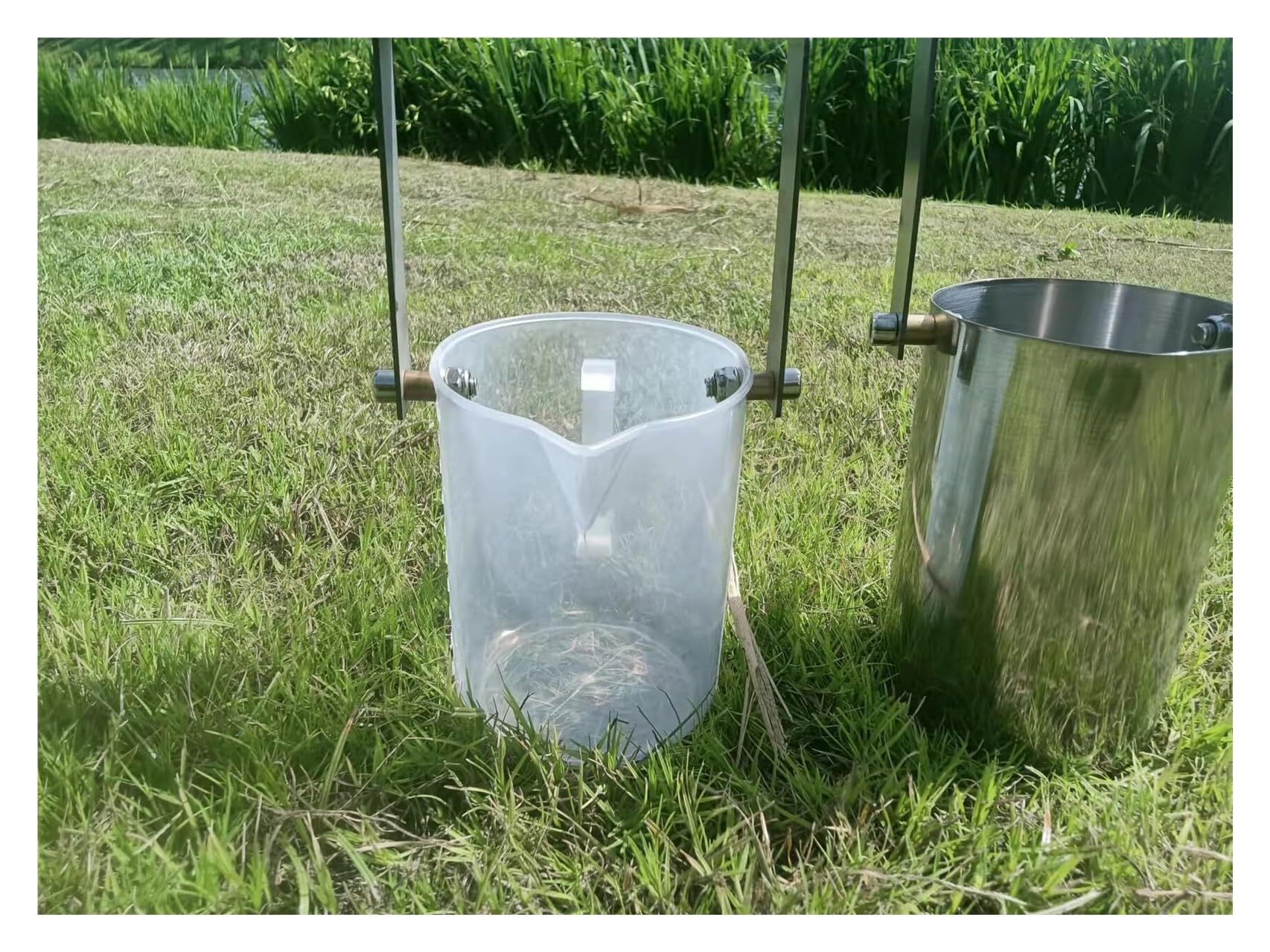 Campionatore d'acqua telescopico, 1000 ml, asta estensibile da 1,2 m a 4,9 m, in acciaio inox, per laghi, fiumi, stagni, raccolta dell'acqua, test ambientali