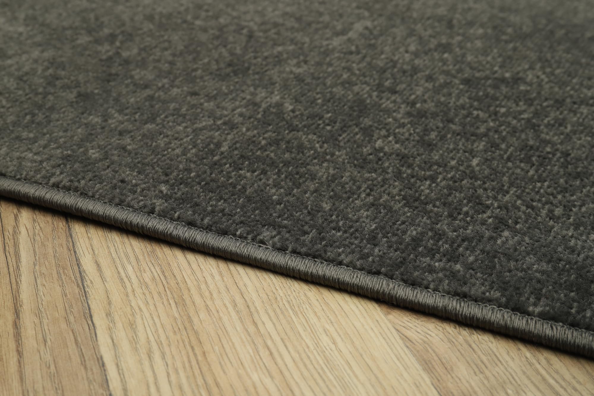 TAPISO Mono Teppich Kurzflor Indoor Outdoor UV-beständig Dunkelgrau Einfarbig Wohnzimmer Schlafzimmer Kinderzimmer Modern Design ÖKO-TEX 160 x 220 cm