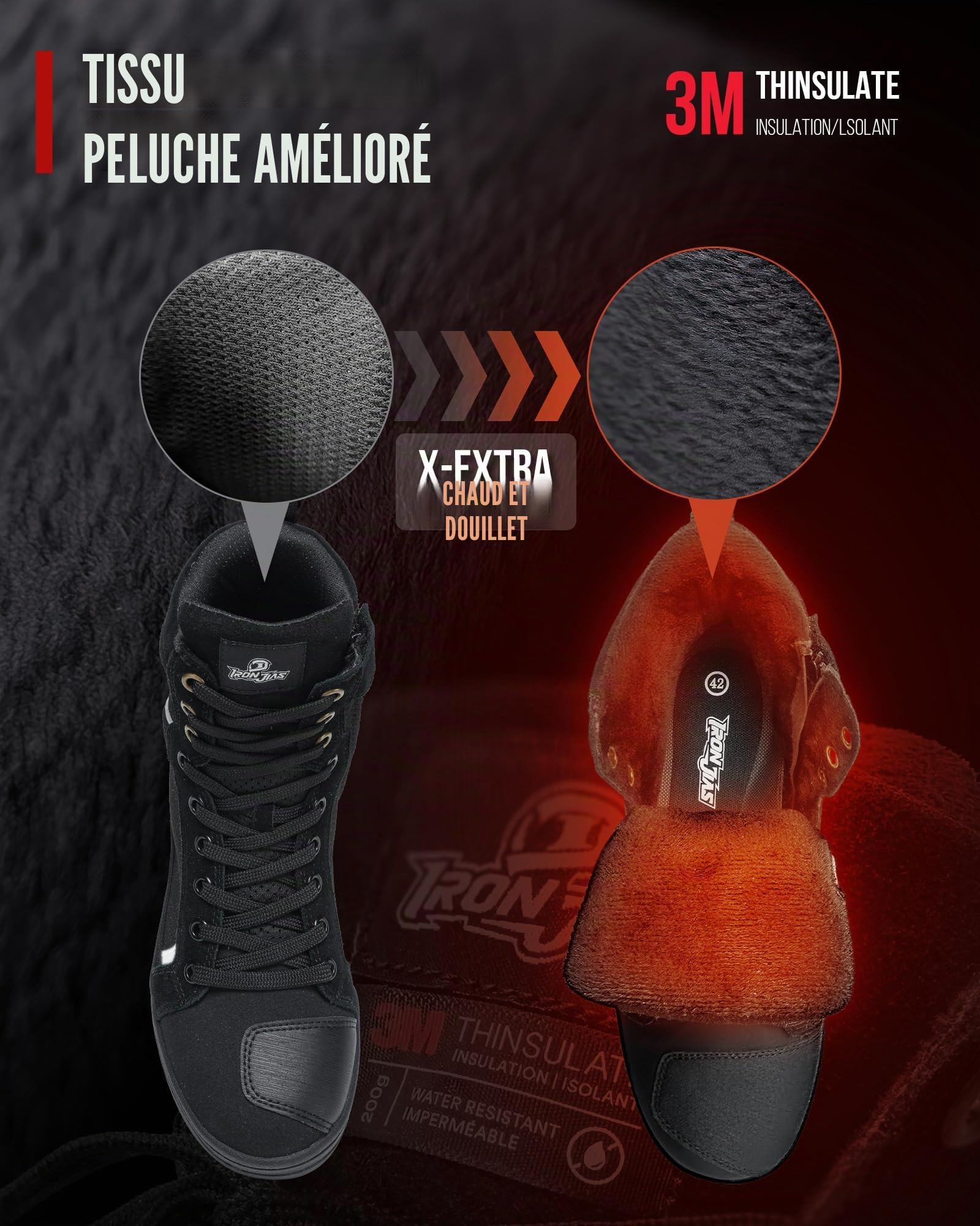 BORLENI Chaussures Moto Homme Bottes de Moto