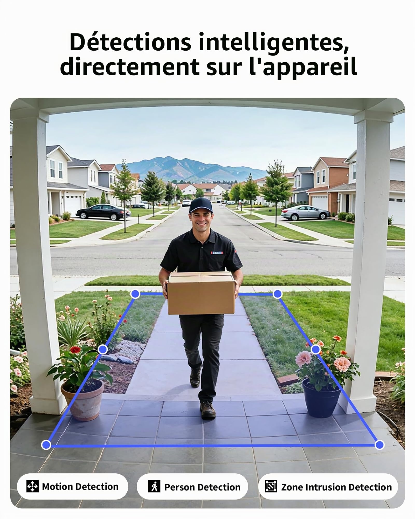 Aqara Sonnette Vidéo G400 avec Carillon, PoE/WiFi, HomeKit Secure Video, Vue Tête-aux-Pieds 2K, Wi-Fi 6 2,4/5 GHz, Compatible avec Alexa/Google/SmartThings, Détection locale, Enregistrement 24/7, IP65