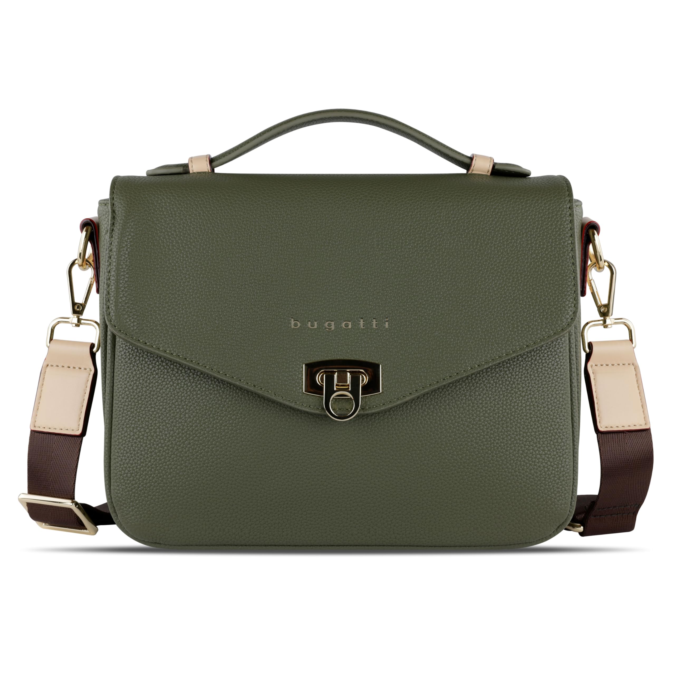bugatti Ella Classic bag da donna, borsa a tracolla in ecopelle, borsa con manici