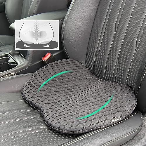 Cojín de espuma viscoelástica para asiento de automóvil, cojín de asiento de automóvil para conductor de asiento de automóvil, alivio del dolor de