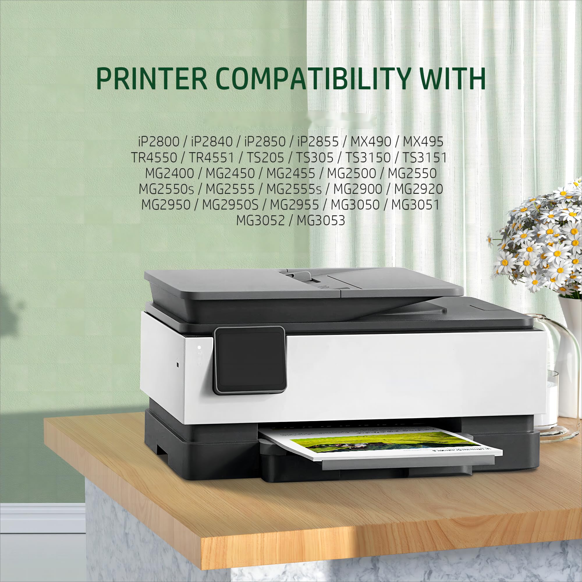 Coloran PG-545XL CL-546XL Cartouches d'encre Noire et Tricolore de Remplacement pour Canon 545XL 546XL pour Pixma MG3050 MG2550S MG2950 MG2500 MG2450 TS3150 TS3151 TR4550 MG2500 MX495 (2-2-2-Paquet :
