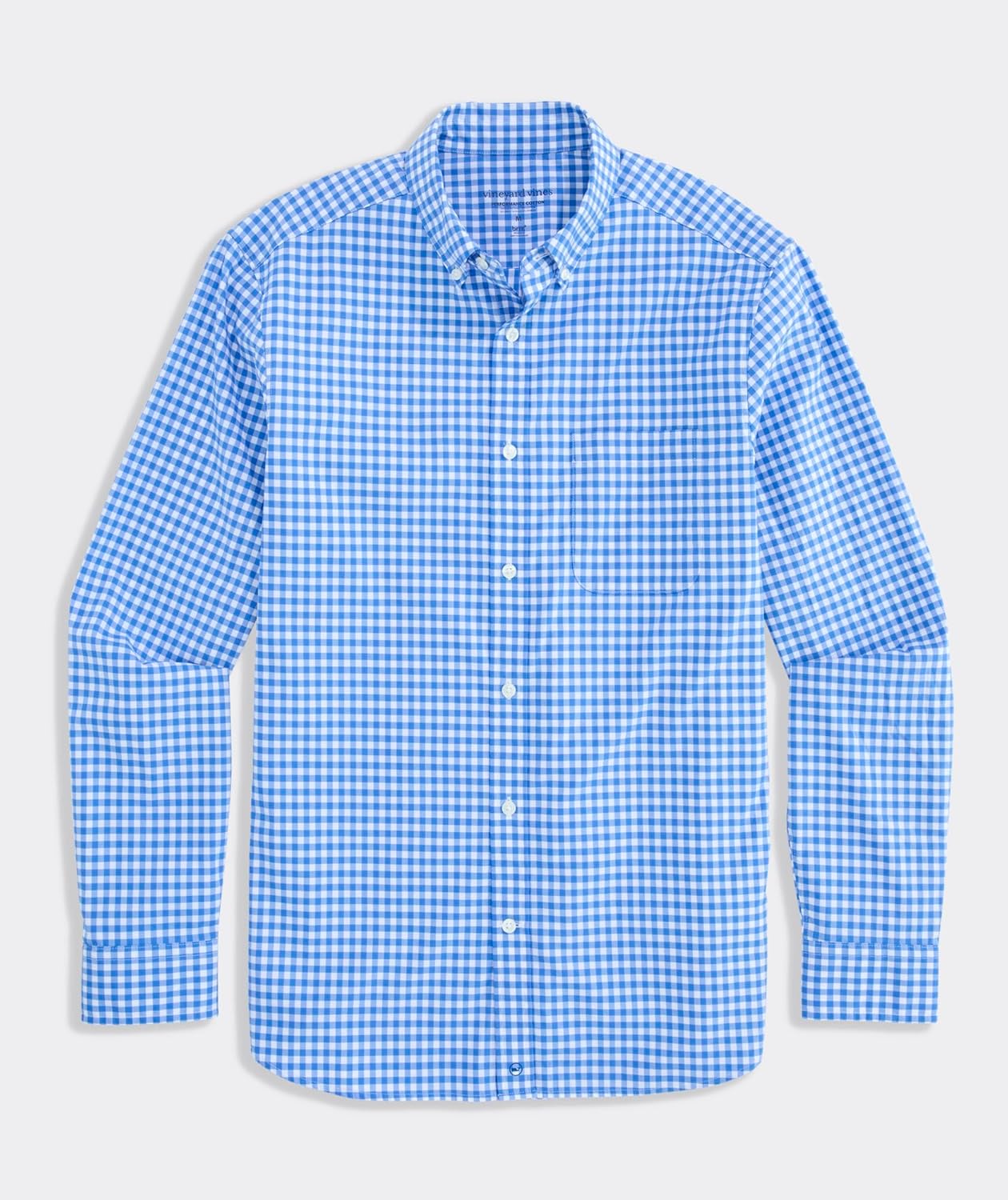 vineyard vines Men's Skysail Gingham Performance Cotton Shirt