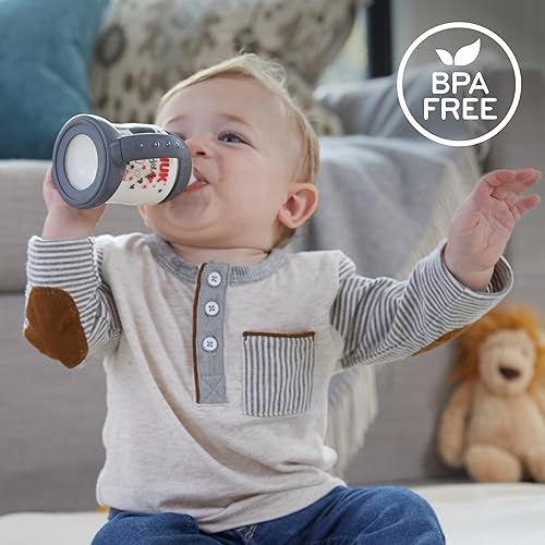Miniatura 8 de NUK Taza para aprender, más de 6 meses, frutas y animales divertidos, colección exclusiva de Tienda, 5 onzas, paquete de 2 sin BPA, boquilla suave,