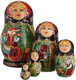 5 Piece Gingerbread Matreshka Nesting Doll - 120051 by G.DeBrekht