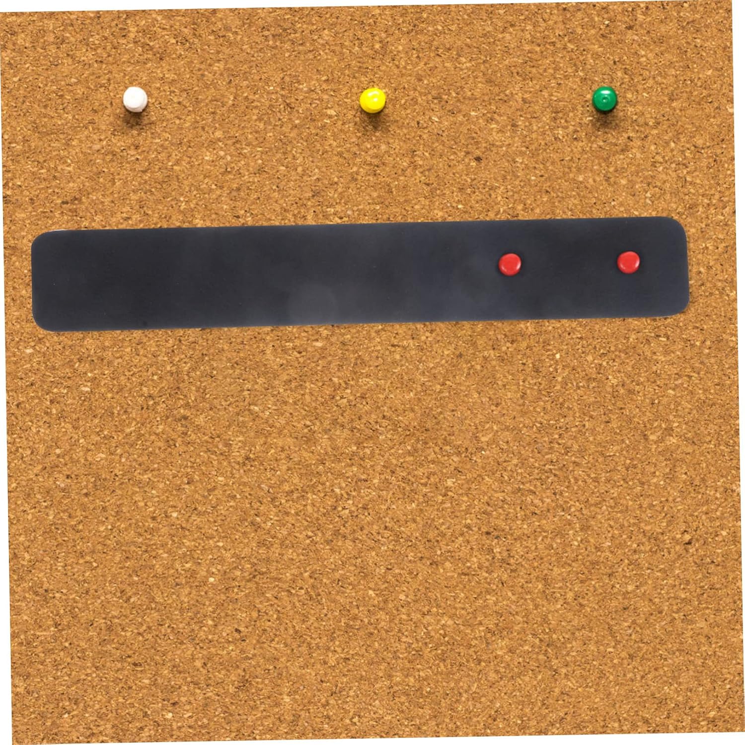 Adhesive Memo Felt Strips for Wall Black Decorative Bulletin Board Strips with Thumb Tacks for Home Office Easy to Use for Goals and Reminders