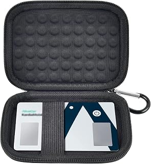 Case Compatible with KardiaMobile Card Personal EKG Monitor. Portable Heart Rate Monitor Card Storage Carrying Bag, Travel Protective Holder Organizer for ECG Monitor Card (Box Only) -Black