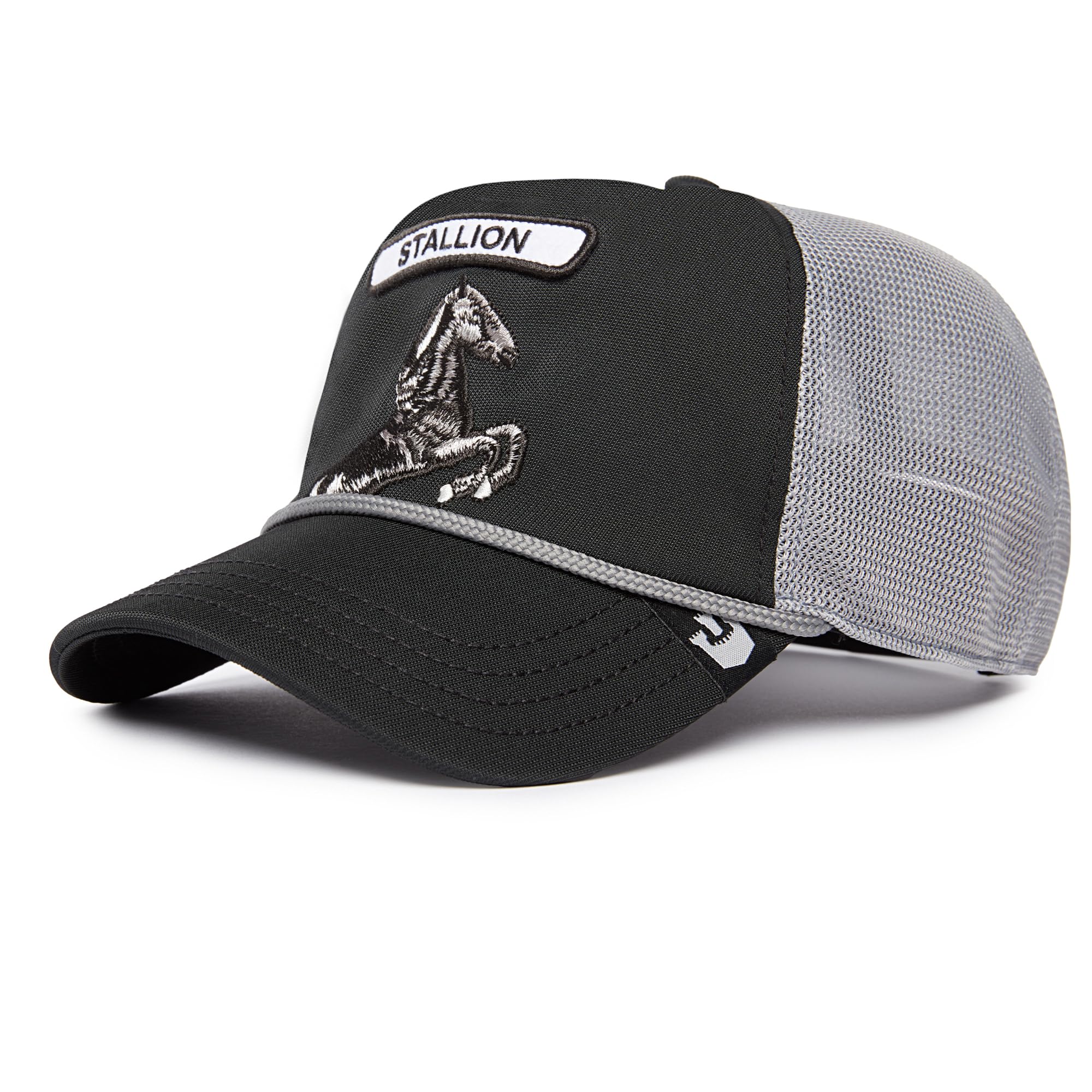 Goorin Bros GB2 Stallion Horse Black Adjustable Trucker Cap