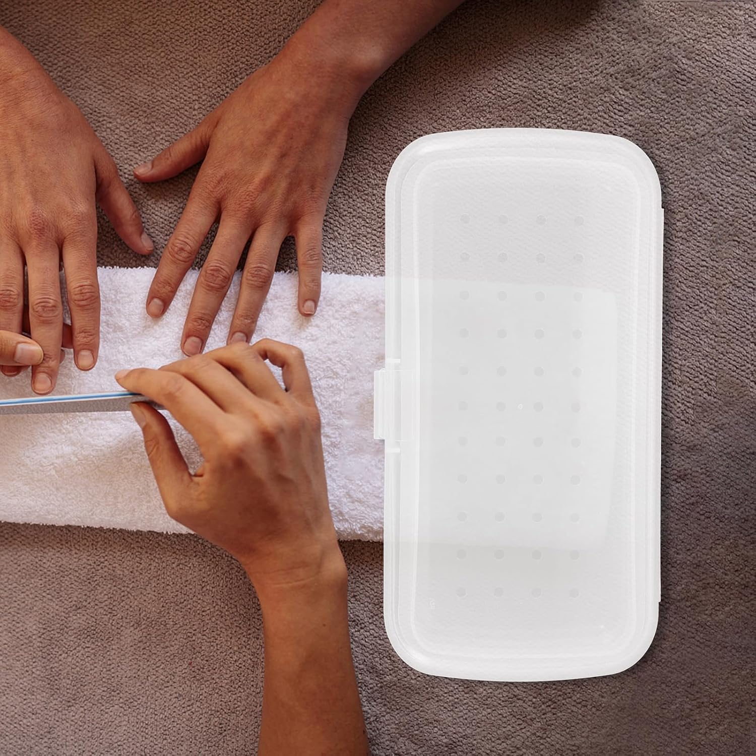 Nail Art Tool Box Tray with Detachable Structure for Professionals