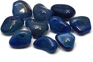 GeoFossils Single Blue Agate Stone (20-25mm), Stone