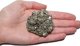 Dey Designs Large Pyrite Chunk Fools Gold Specimen- Iron Pyrite Raw Crystal Stones - Healing Crystals - Raw Natural Rough ...