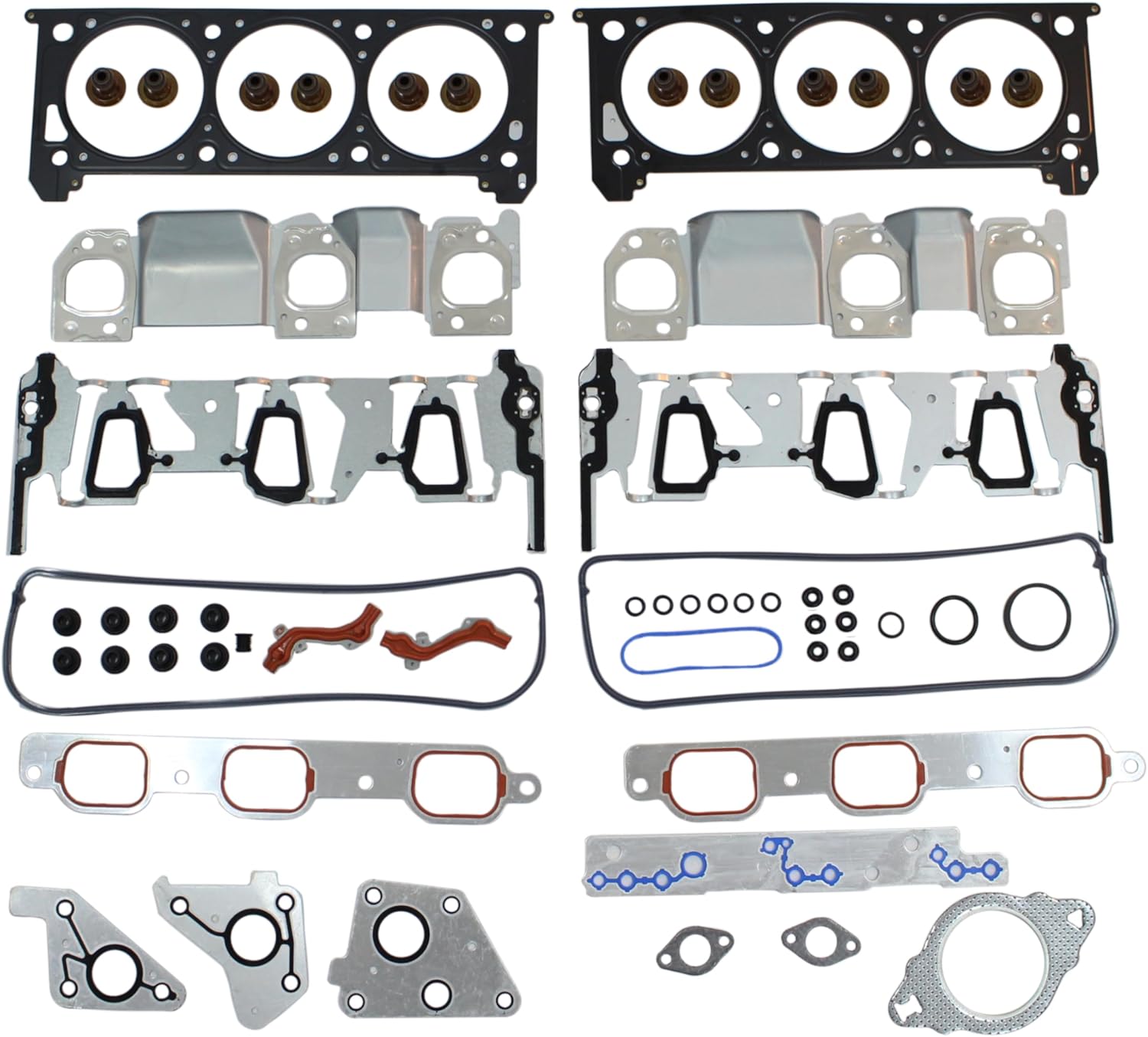 AUCERAMIC HS26324PT Cylinder Head Gasket Set Fit 2006-2011 for Chevrolet Impala Malibu Buick 2006-2010 for Pontiac Saturn 3.5L 3.9L OHV