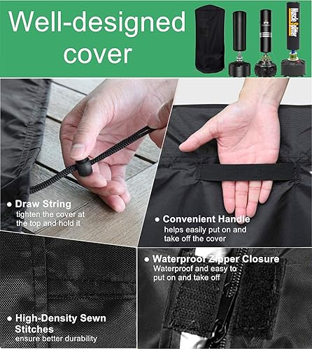 Miniatura 5 de Falezern Funda protectora para saco de boxeo independiente, ajustable engrosada resistente, impermeable para boxeo al aire libre