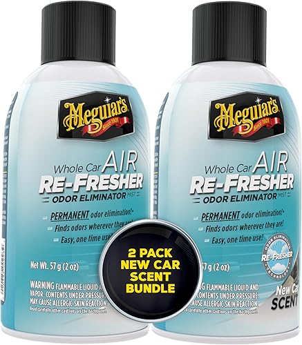 Meguiar's Refrescante de aire para todo el automóvil, espray difusor de ambientador fácil de usar
