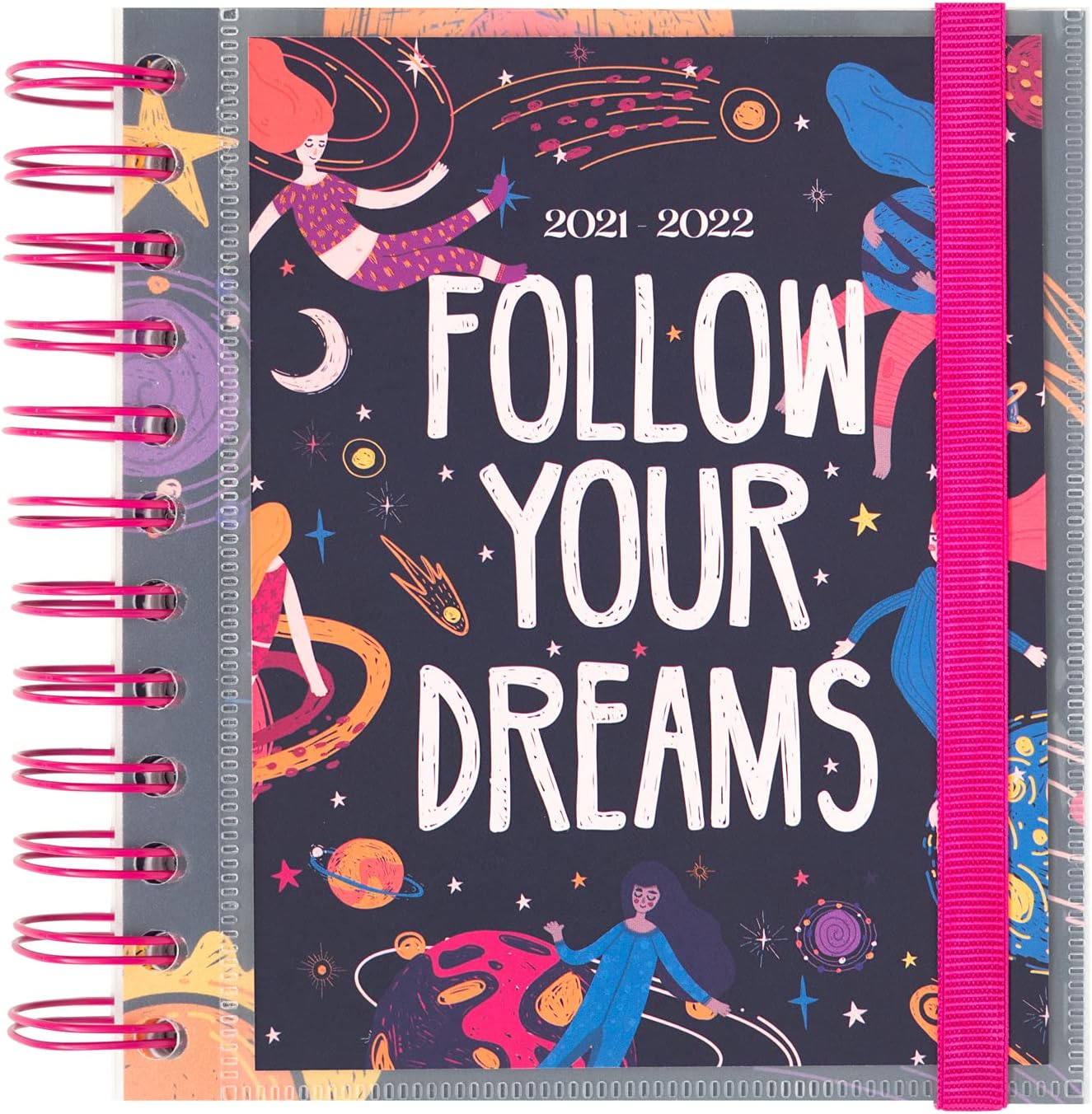 Grupo Erik Official Glitter Academic Diary 2021-2022 Day to Page - 11 Months Mid Year Diary August 2021 - June 2022, Glitter Blue (ADPM2101)
